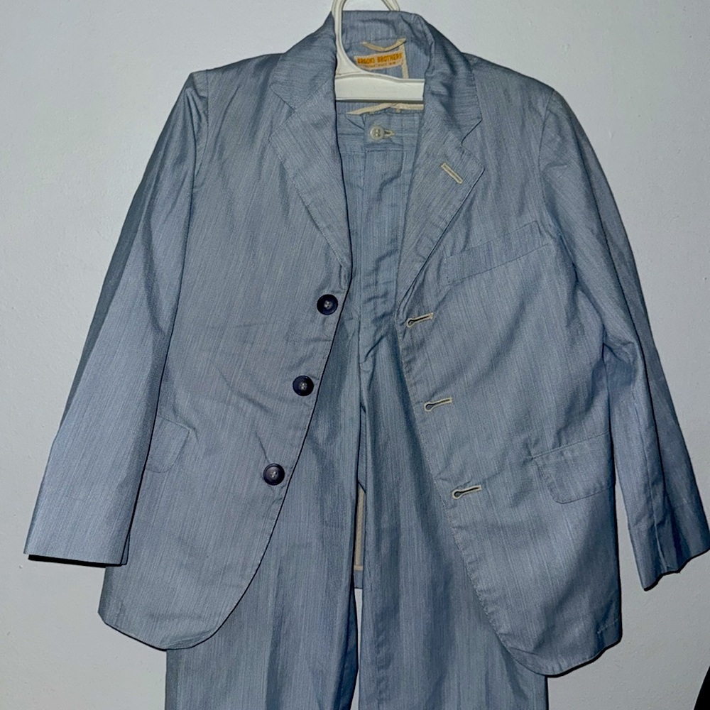 Preloved Kids Brooks Brothers 4/6t Light Blue Suit